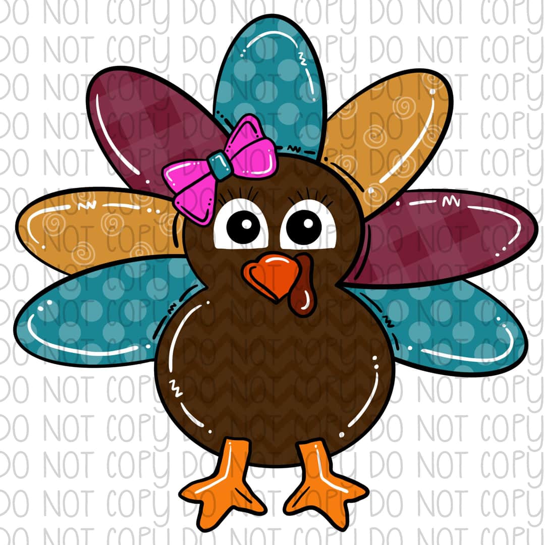 Girl Turkey - Sublimation Transfer