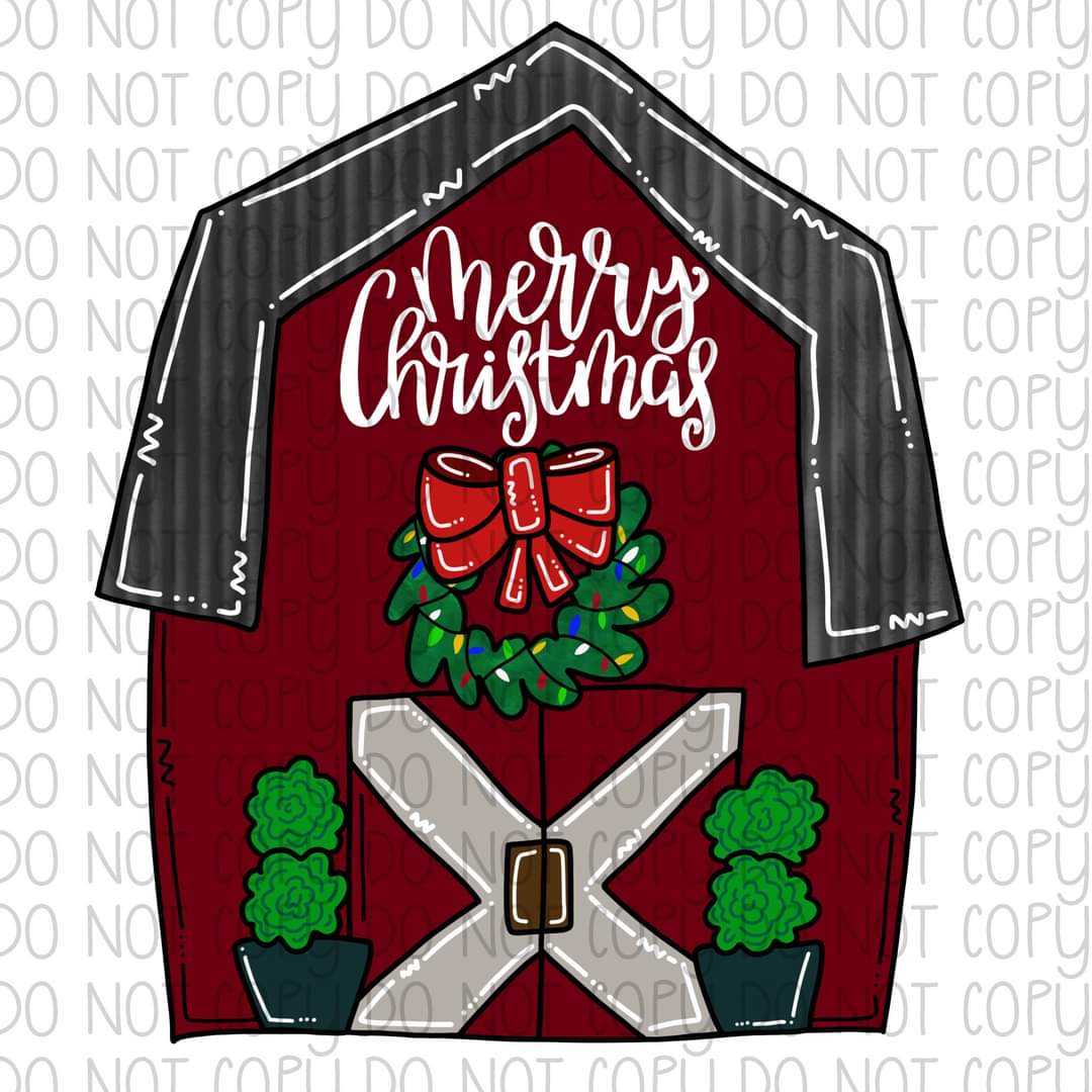 Christmas Barn - Sublimation Transfer