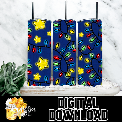 Christmas Lights Digital Download | Seamless
