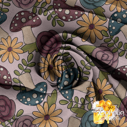 Floral Mushrooms Digital Download | Seamless