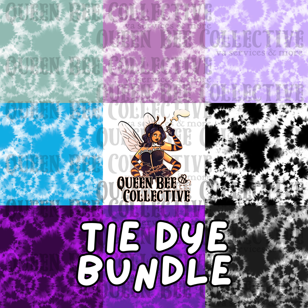 Tie Dye Bundle Digital Download | Seamless