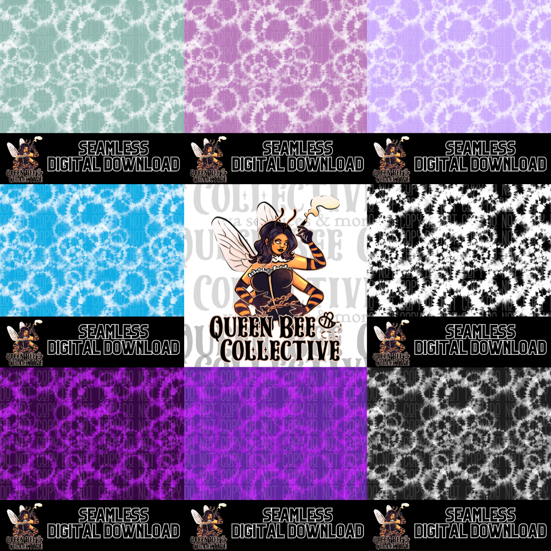 Tie Dye Bundle Digital Download | Seamless