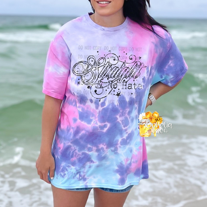 Single Color Straight No Hate T-Shirt