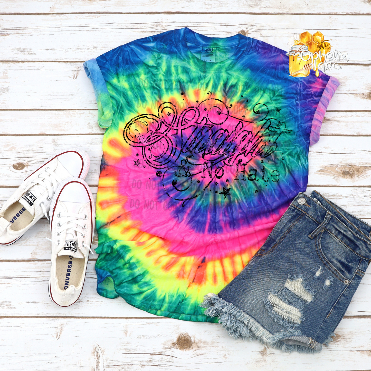 Single Color Straight No Hate T-Shirt