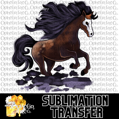 Natural Horse Familiar - Sublimation Transfer