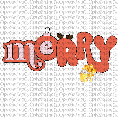 Merry PNG Digital Download