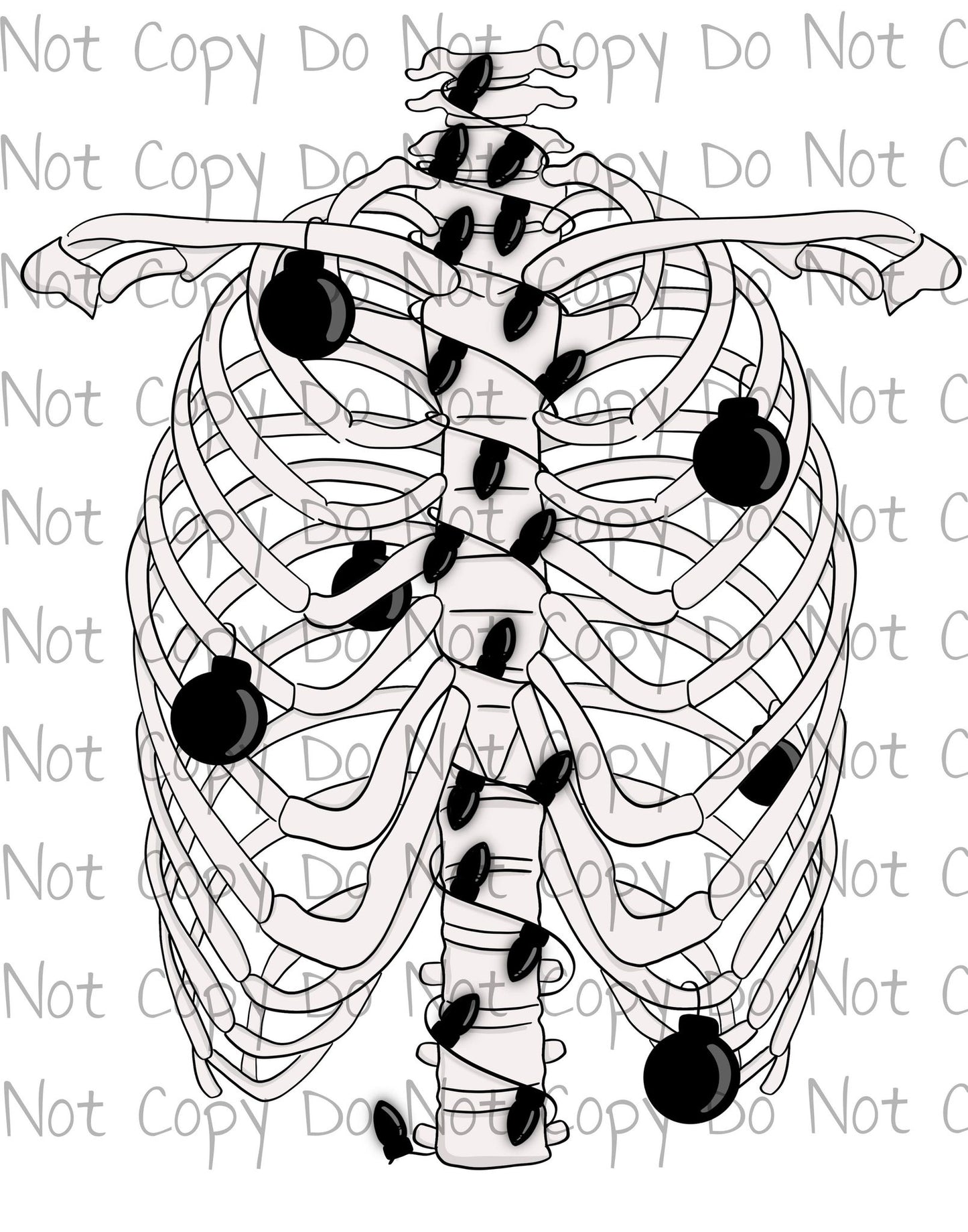 Rib Cage - Sublimation Transfer