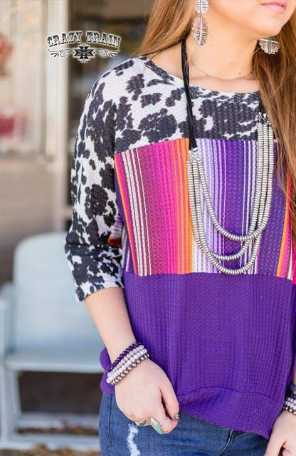Crazy Train - Plum Punchy Pullover